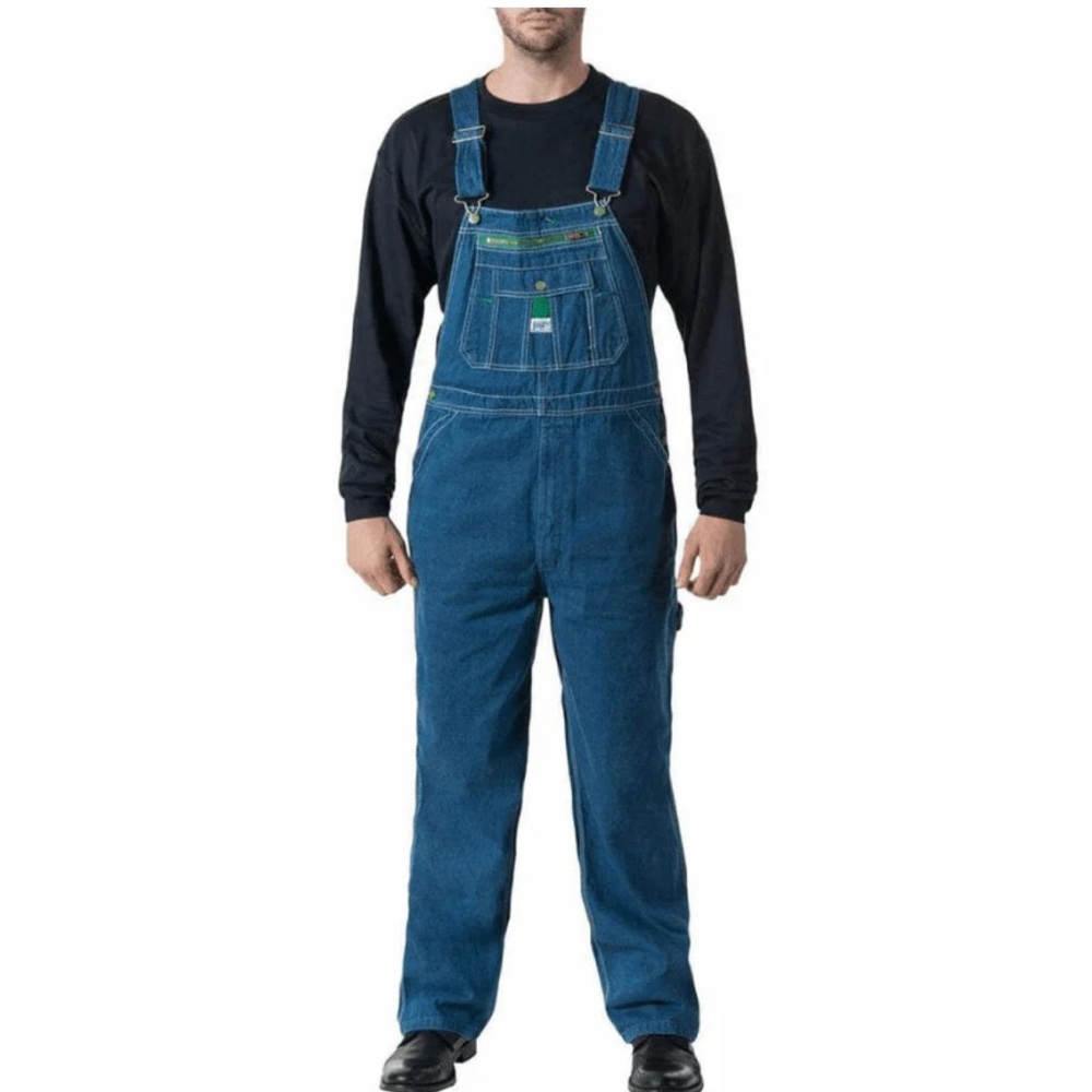 Liberty denim bib overalls, a classic durable workwear Barn Chore SZ 40X32